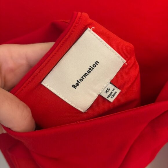 Reformation Jalen Knit Top Red - Size XS - Picture 5 of 8